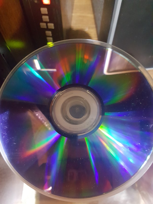 Image of light on CD disc